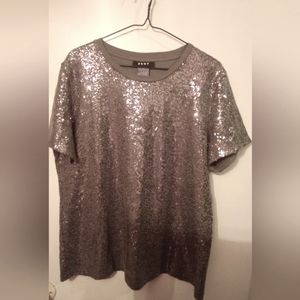 DKNY sequins top